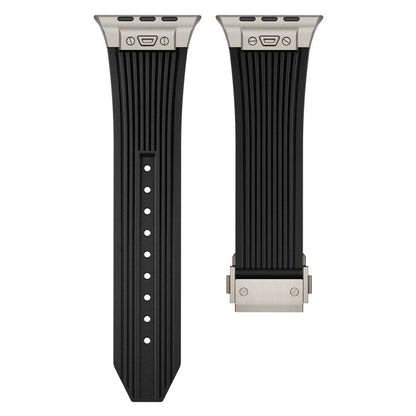 Titanium Streamlined Silikon Apple Watch Armband