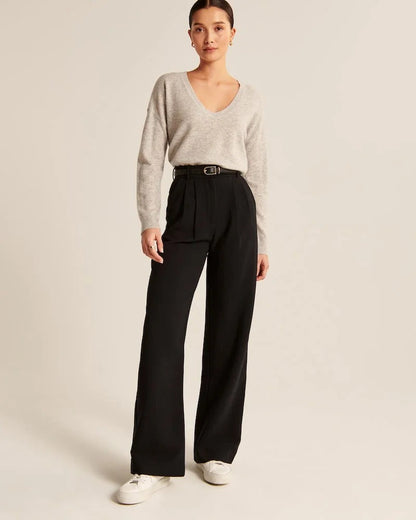 Monelle™ | Elegante Weite Stoffhose