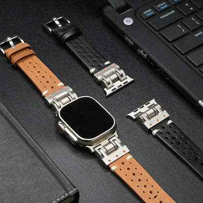Pioneer Leren Apple Watch Bandje