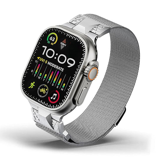 Titanium Milanese Apple Watch-bandje