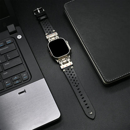 Pioneer Leren Apple Watch Bandje