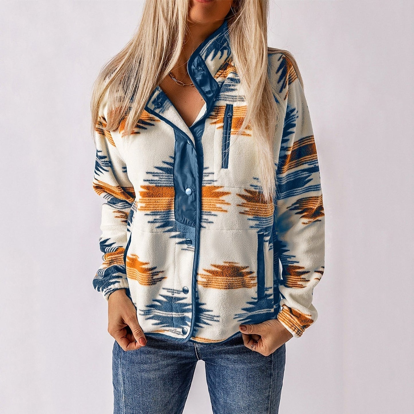 Vera | Legere Jacke mit Knöpfen