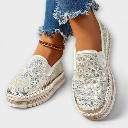 Vada – Slippers versierd met stenen