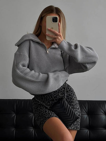 ELODIE™ – Bequemer Halbzippullover