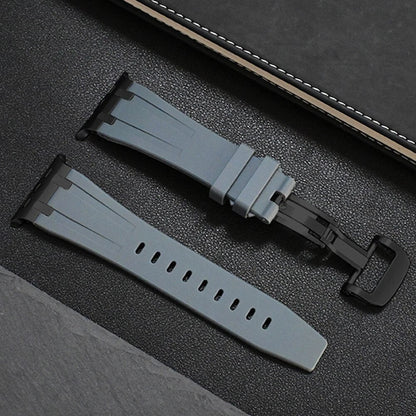 Onyx Titan Silikon Apple Watch Armband