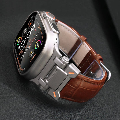 Nomad Echtleren Apple Watch Bandje