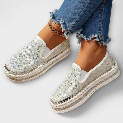 Vada – Slippers versierd met stenen
