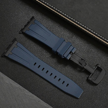 Onyx Titan Silikon Apple Watch Armband