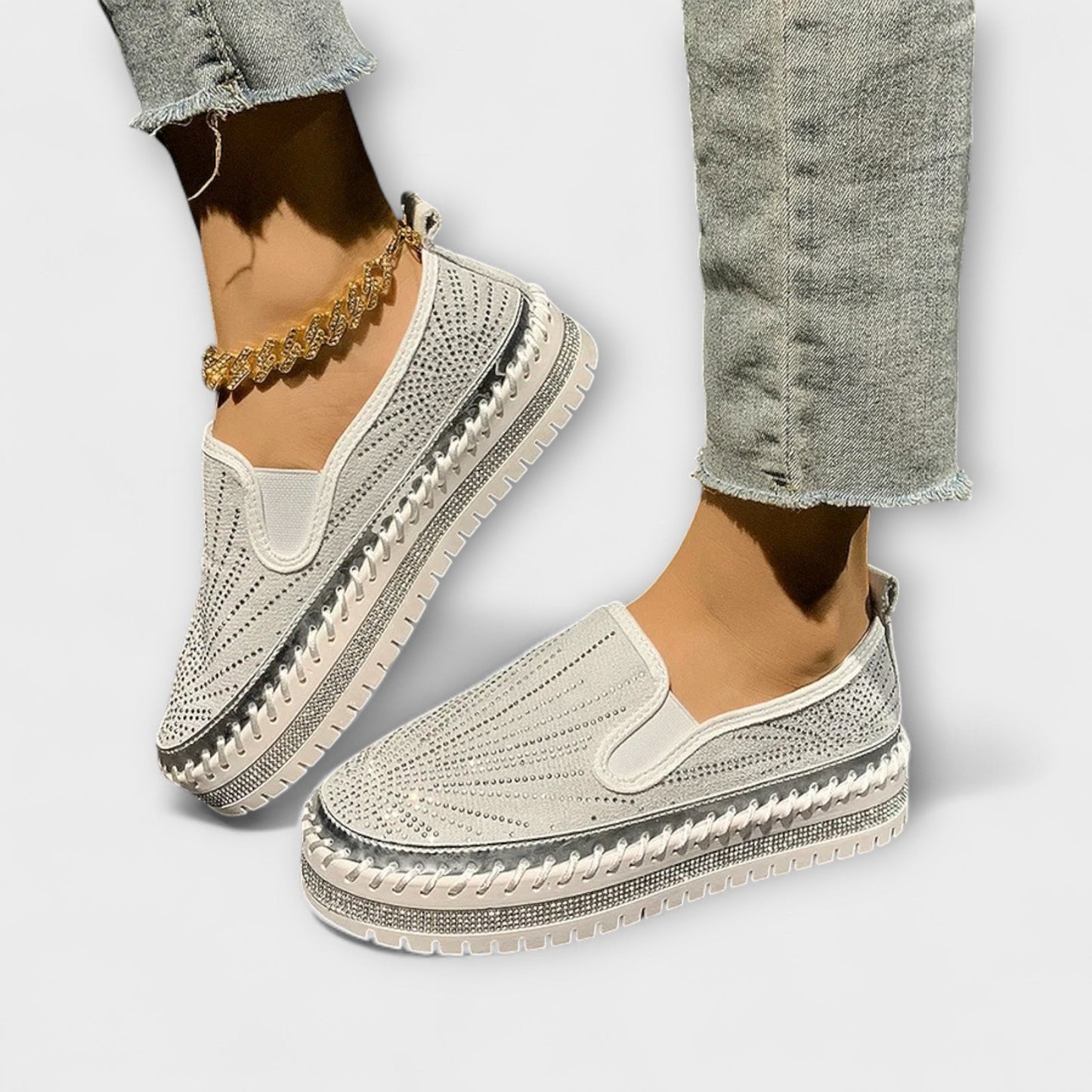 Sable – Mit Kristallsteinen verzierte Schuhe
