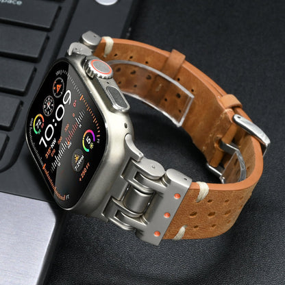 Pioneer Leren Apple Watch Bandje