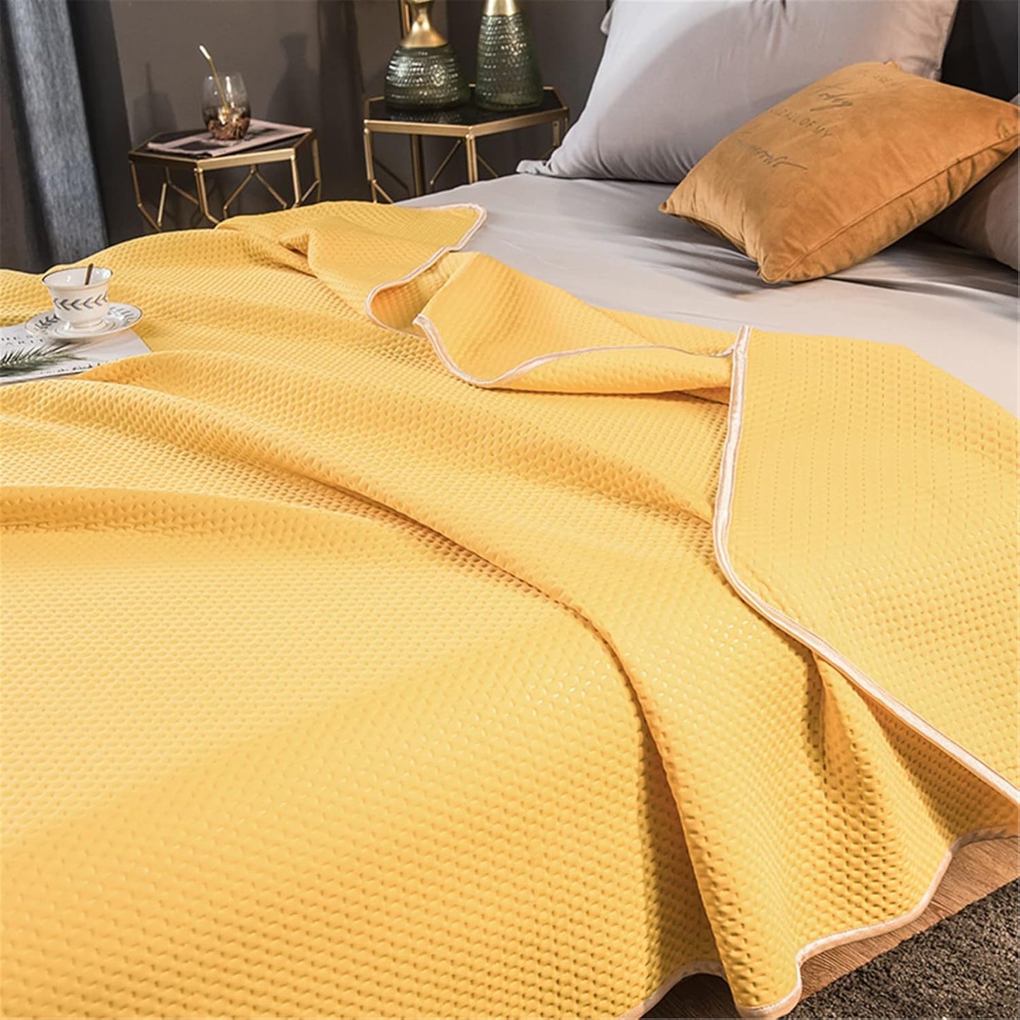 Sommer-Bettüberwurf aus Seide