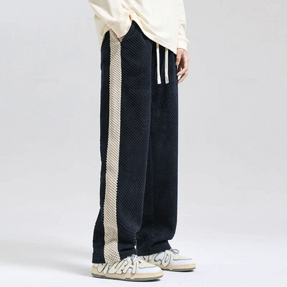 Cord-Jogginghose mit Waffelmuster