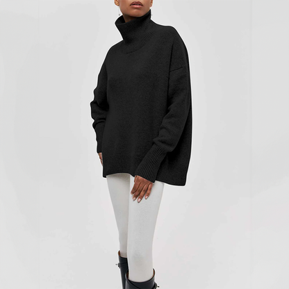 Amelia | Eleganter gestrickter Rollkragenpullover