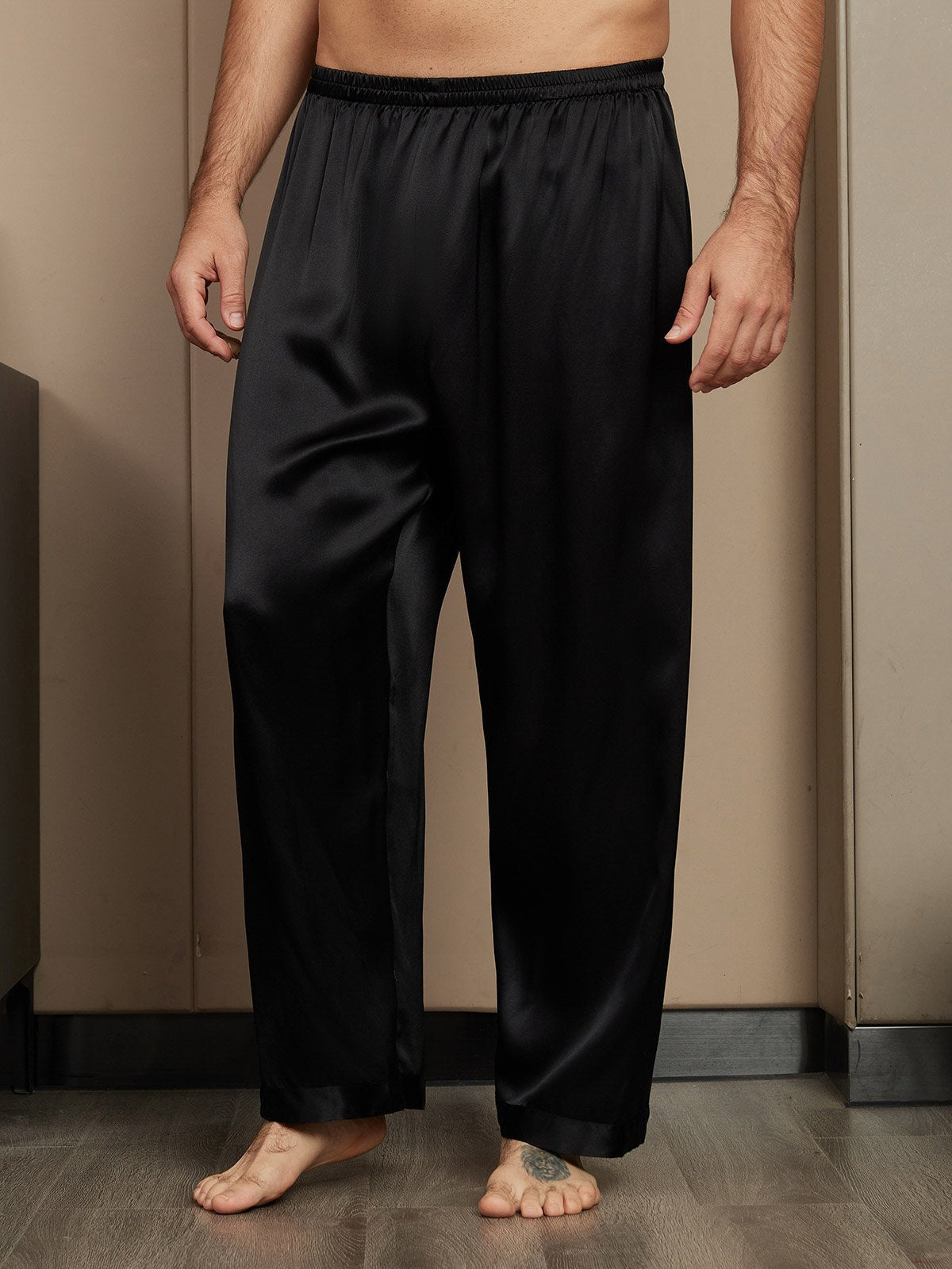 Pure Soie Détendu Pyjama Pantalon