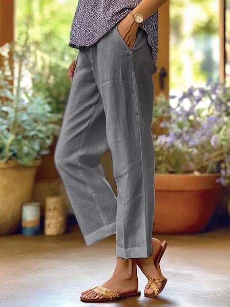 Oona - Dames Linnen Zomerbroek