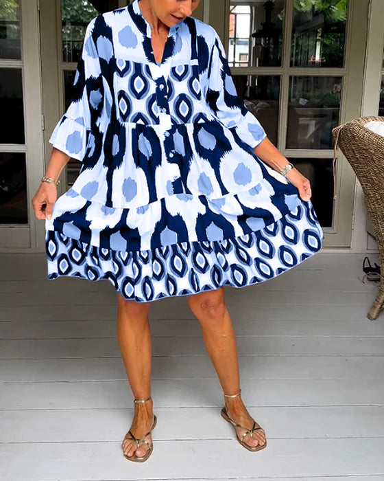 CAROLINE I LÄSSIGES PLISSEEKLEID