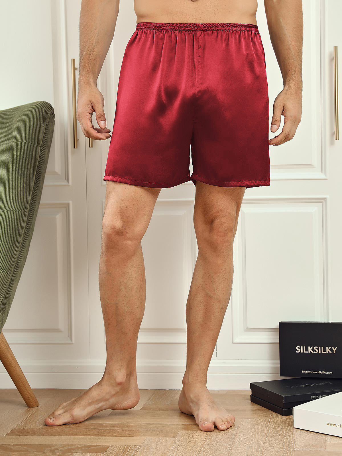 100% Zijde – Lounge shorts