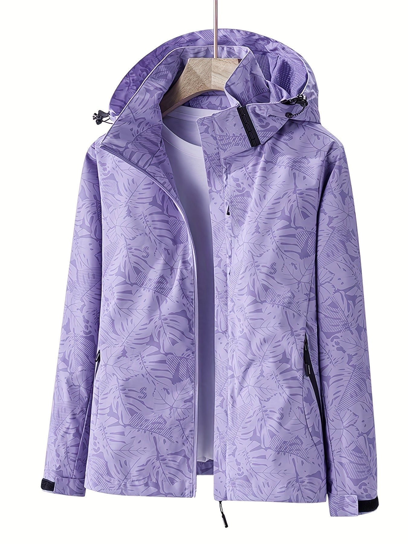 Jasmine | Winddichte Jacke mit Blattmuster