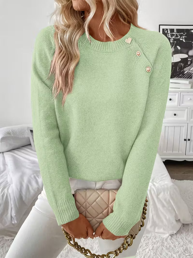 Hilarina – Strickpullover mit langen Ärmeln