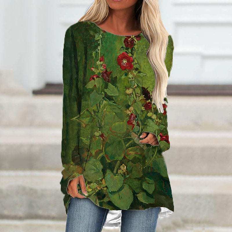 Barneys New York  | Damen Tanktop mit Knopfschlitzen und künstlerischem Druck