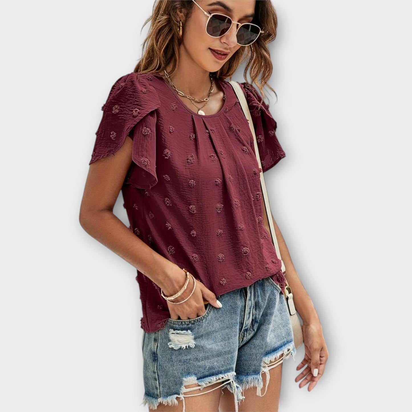 Die Perfekte Polka-Dot-Bluse