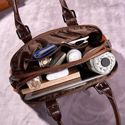 Dominique | Elegante Lederhandtasche