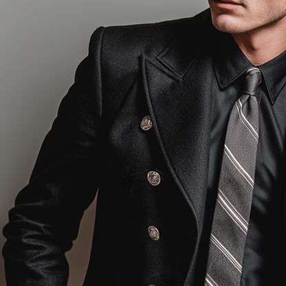 Blazer voor heren, retro, casual, gestreept