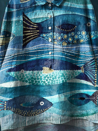 Jax | Oceaan Kunst Shirt