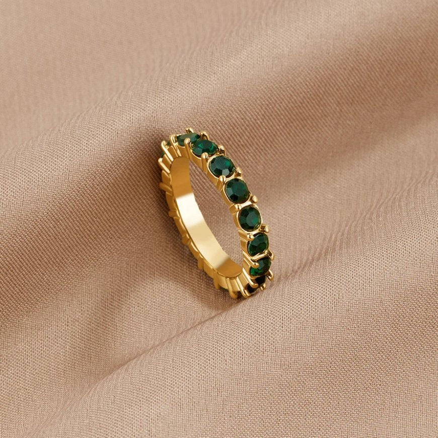Bague en cristal Emerald Beauty