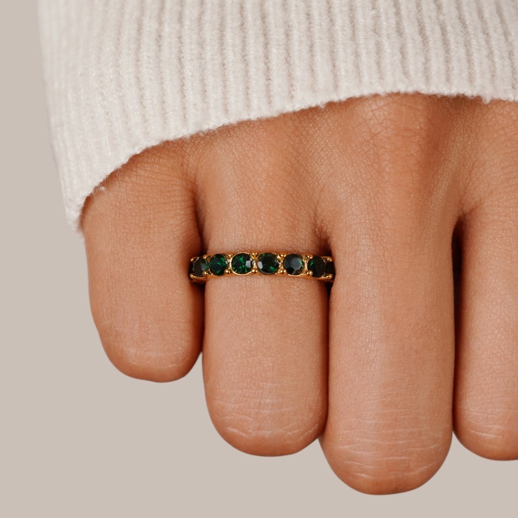 Bague en cristal Emerald Beauty