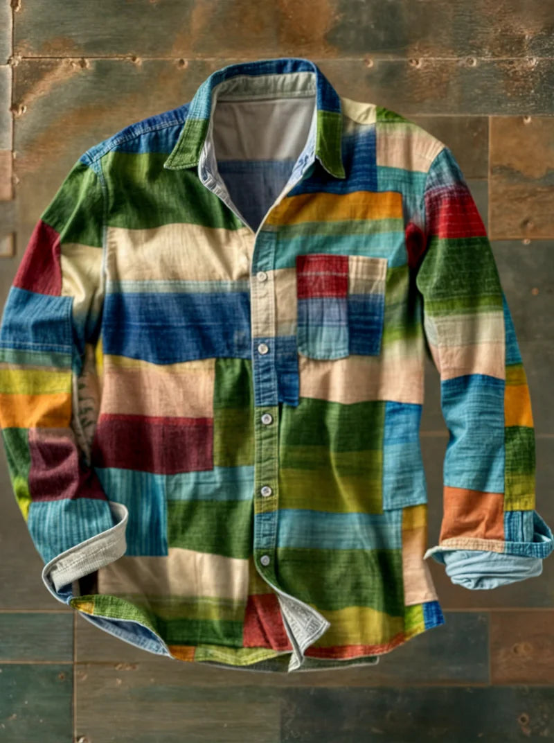 Quinn | Unisex Regenbogenfarbiges Shirt