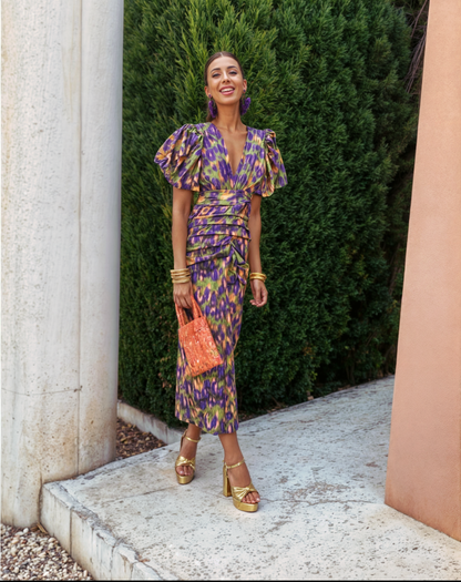 Élodie | Elegante Lange Gekleurde Jurk