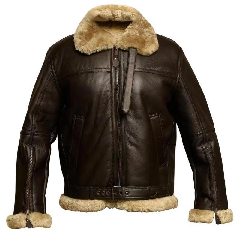 Enzo™ | Lammfell-Lederjacke