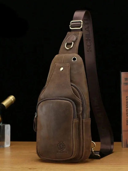 Essentiële Lederen Tas - Kruis & Kroon