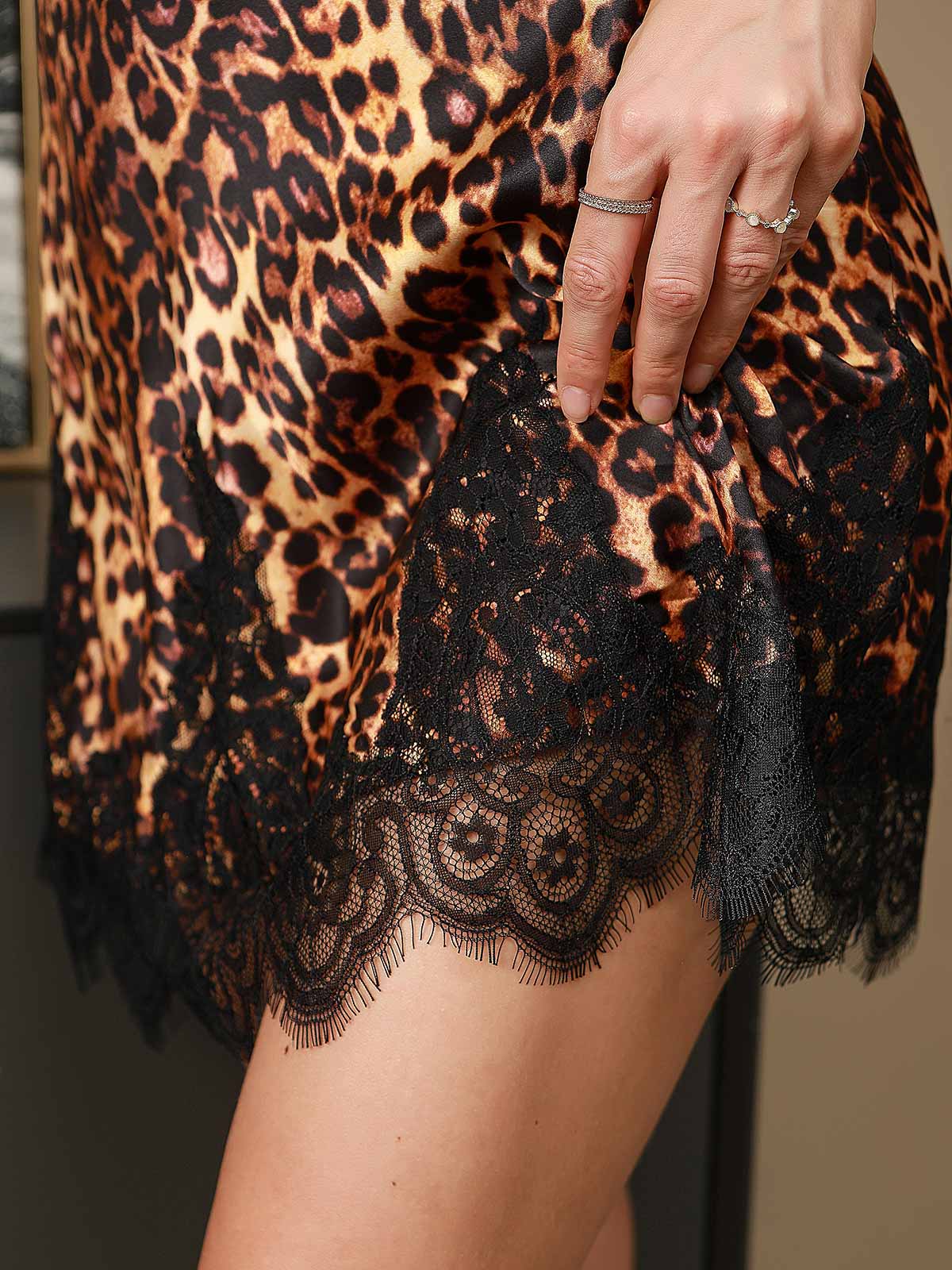 Robe de Nuit en Dentelle de Soie Pure