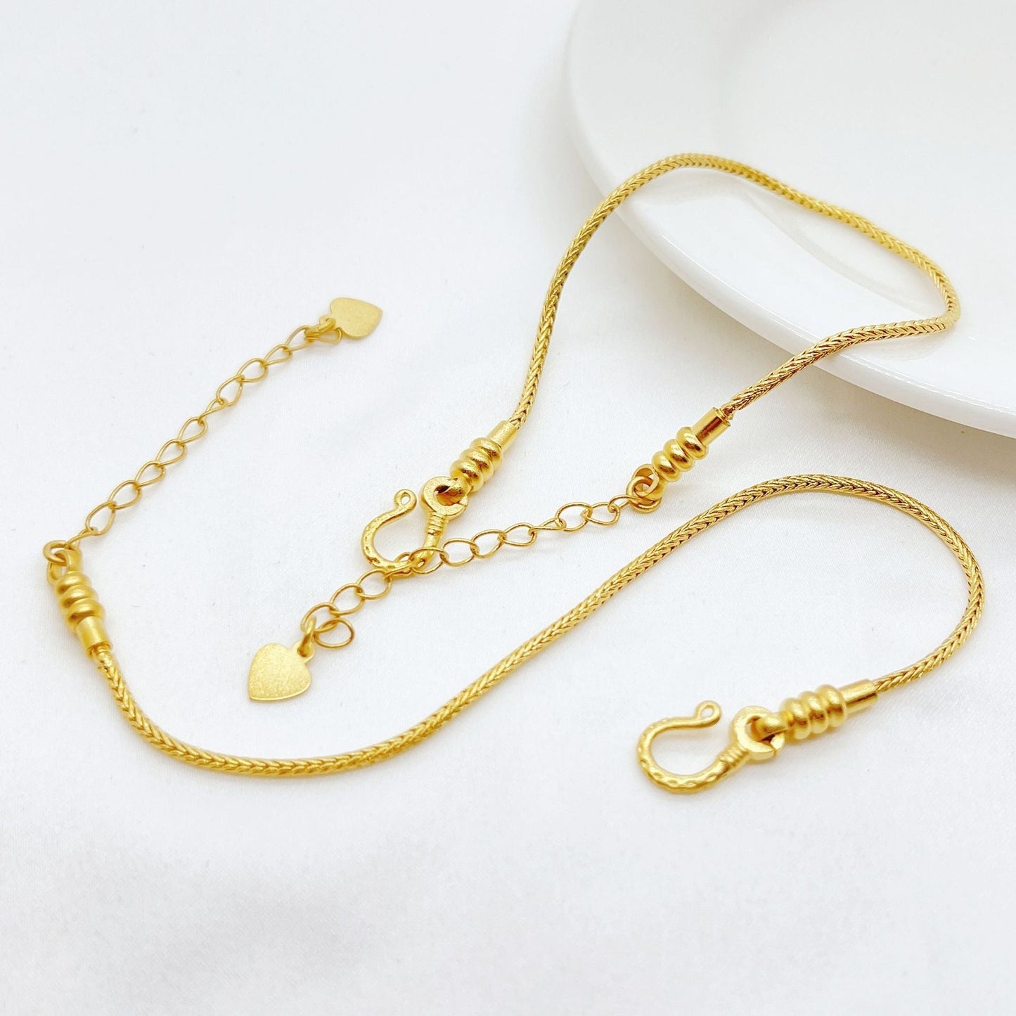 Gold Geflochtener Armreif