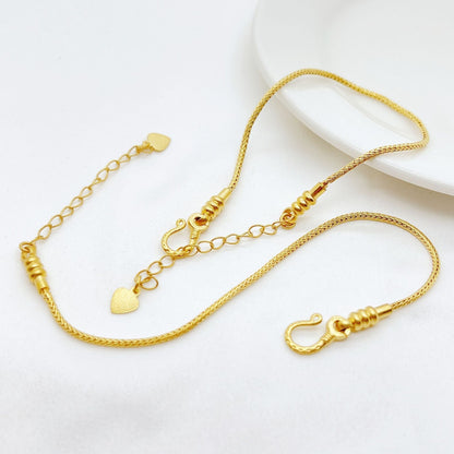 Gold Geflochtener Armreif