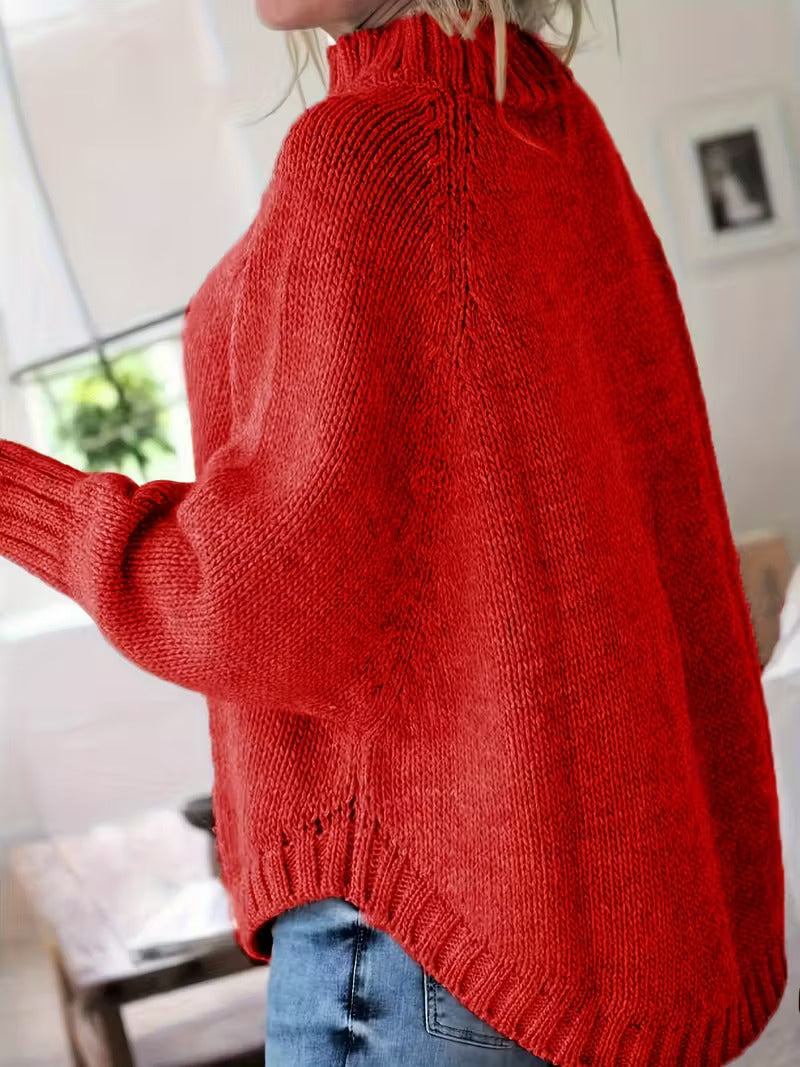 Yara – Grobstrick-Turtleneck-Pullover