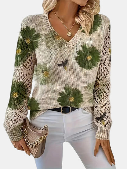 Elara™ | Cardigan mit floraler Eleganz