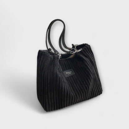 Mercy | Weiche Cord-Schultertasche