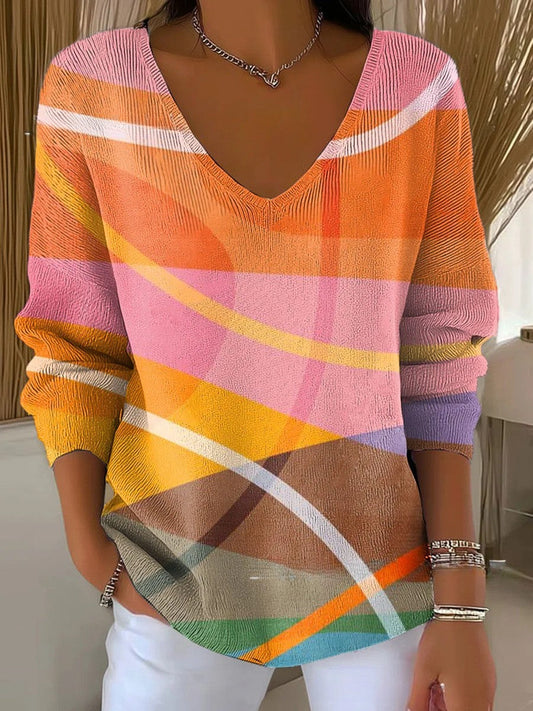 MADELEINE | Pullover mit V-Ausschnitt