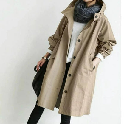 Phoebe | Trenchcoat met capuchon