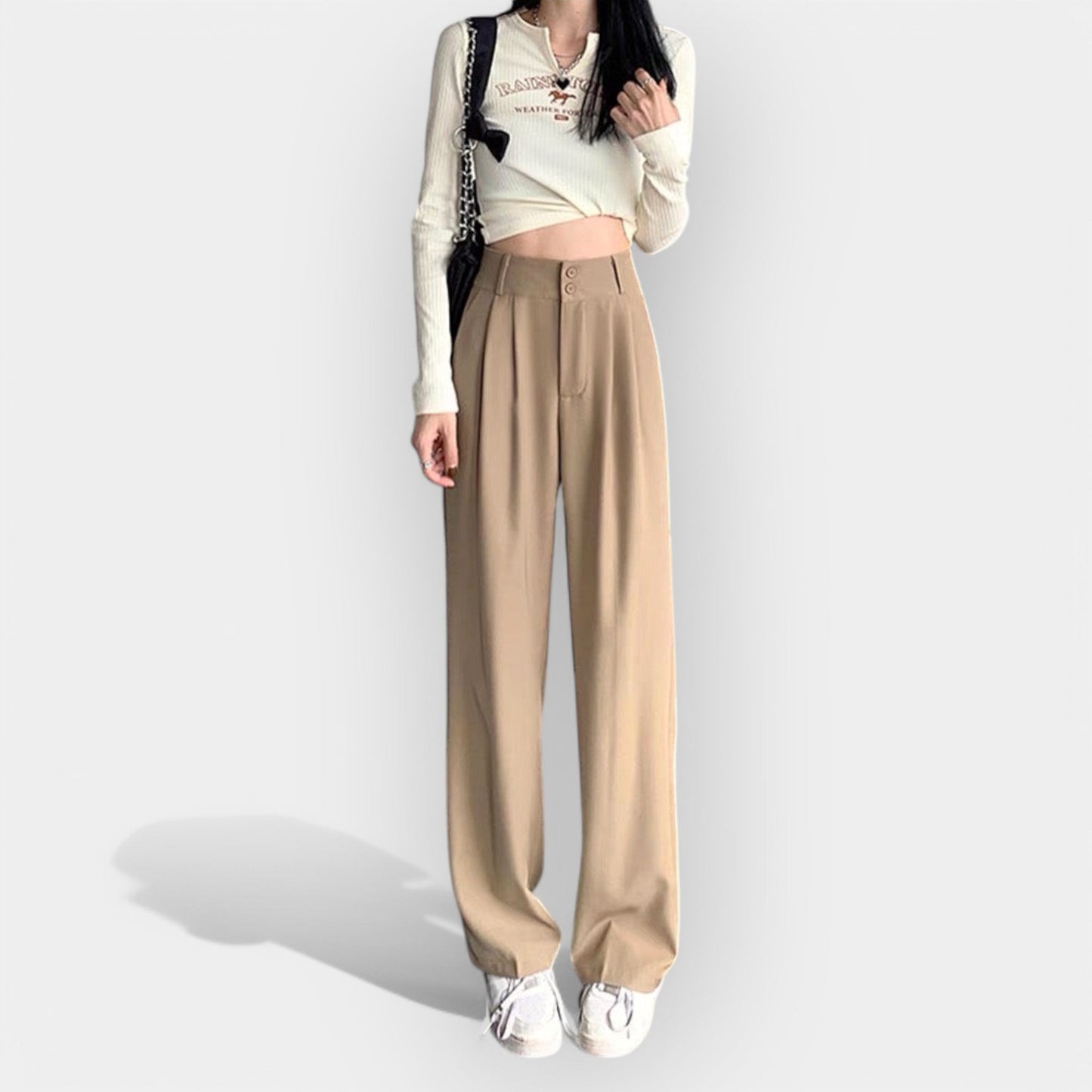 Wijde broek in Koreaanse stijl