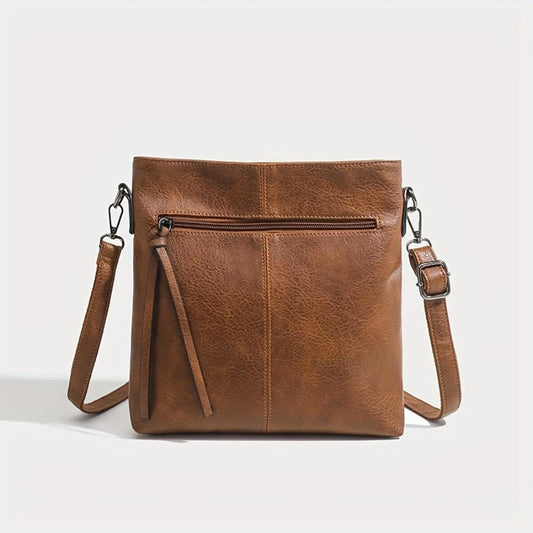 Lina | Vintage-Schultertasche Im Schachmuster