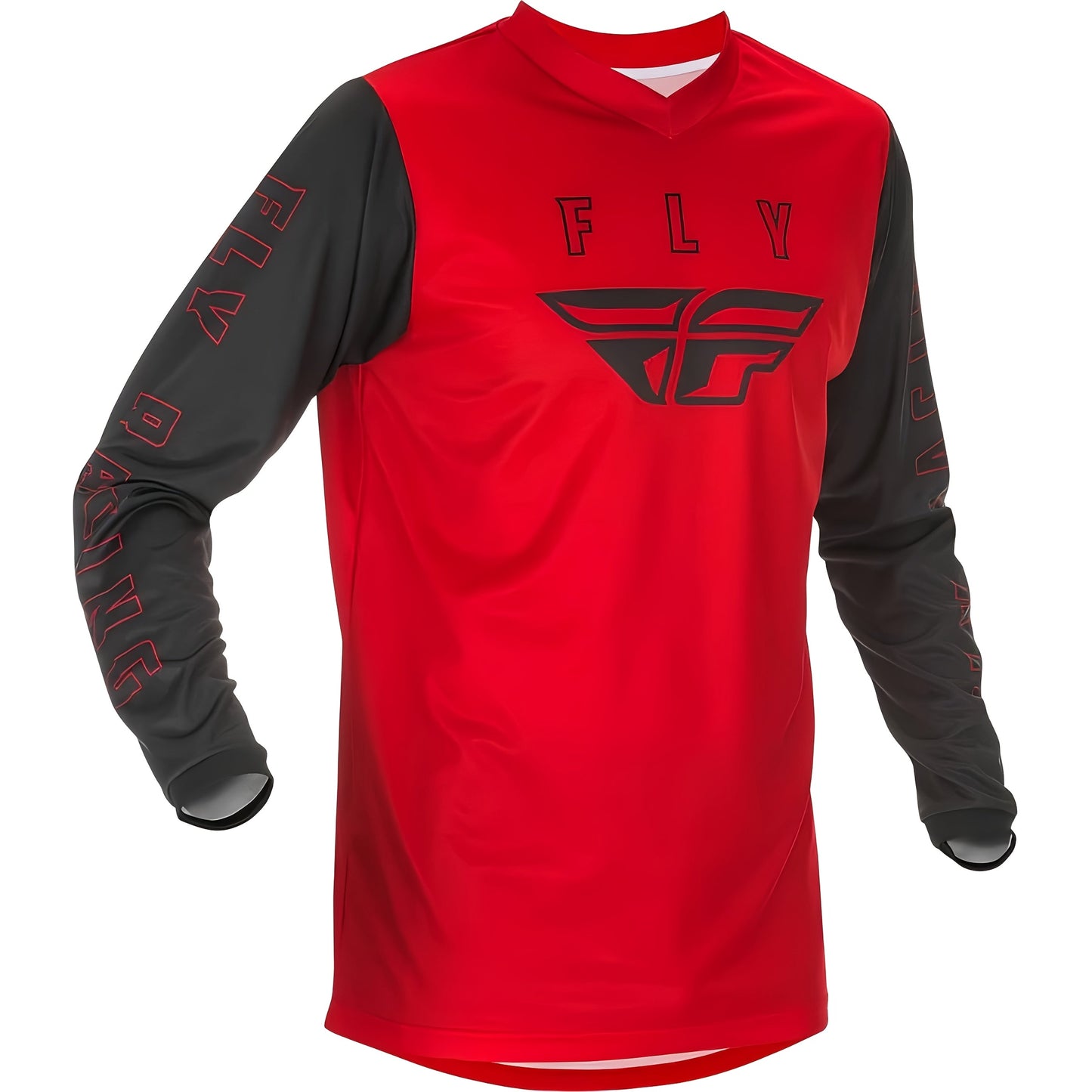 FLY RACING Herren Langarm V-Neck T-Shirt