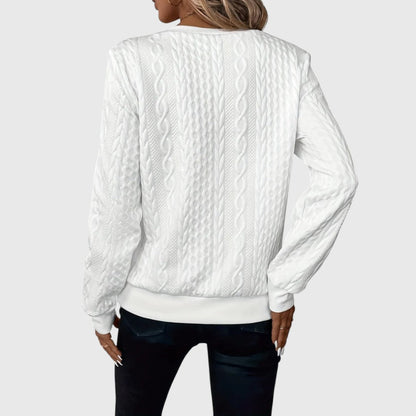 Pauline - Eleganter Pullover mit Reißverschluss