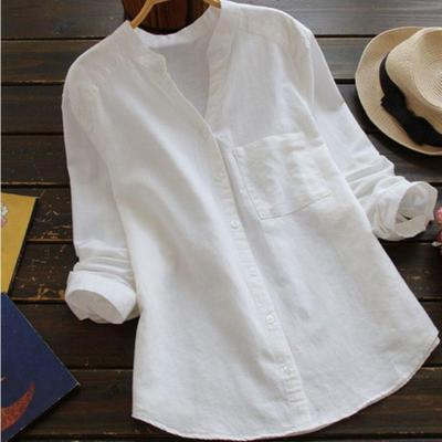 Greta | Stijlvolle linnen blouse met lange mouwen