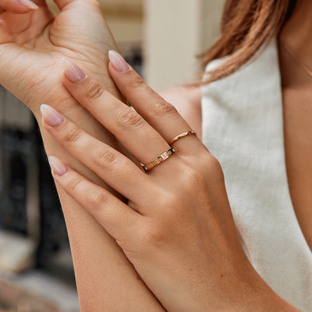 Bague en or Forever Love Crystal
