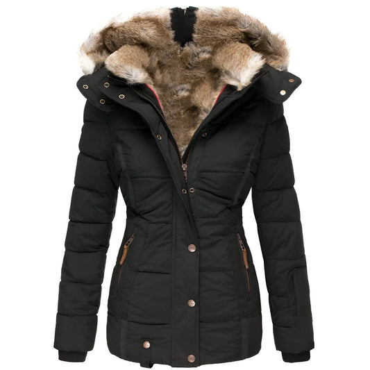 Hermine - Veste matelassée slim à capuche