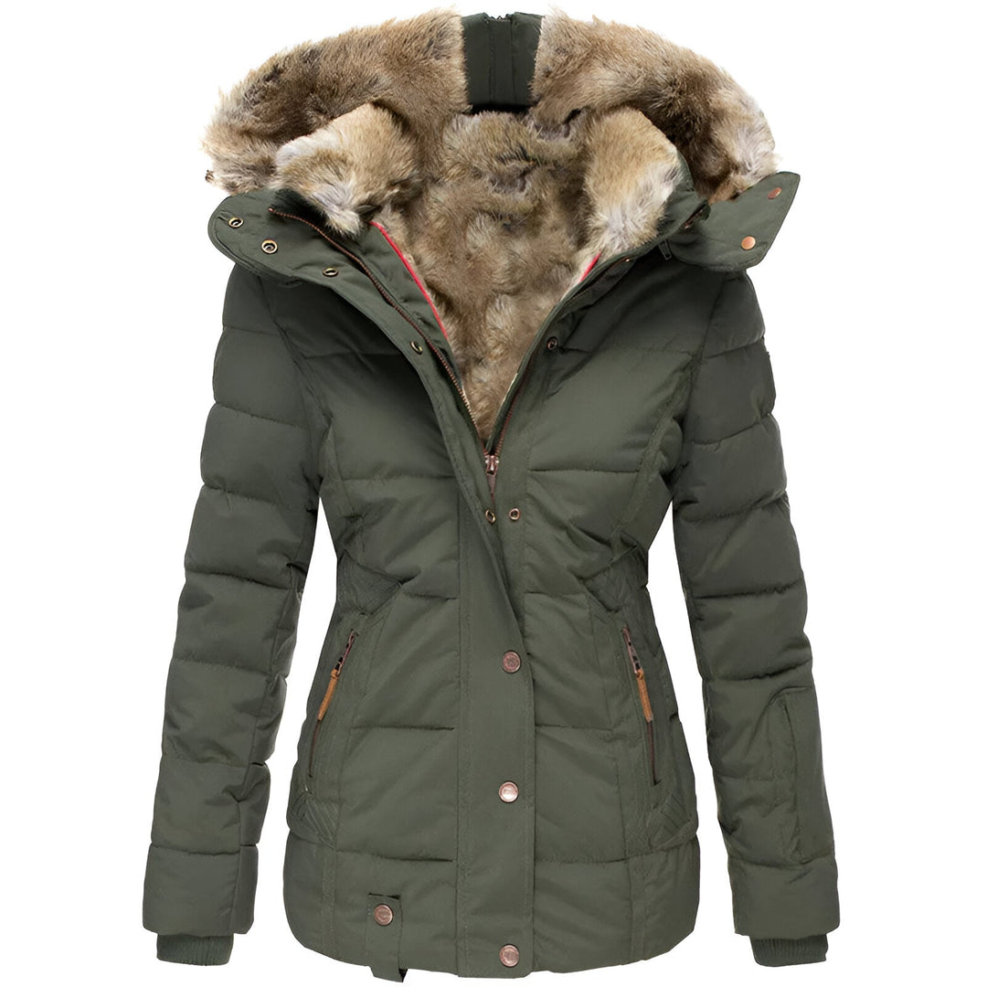 Hermine - Veste matelassée slim à capuche